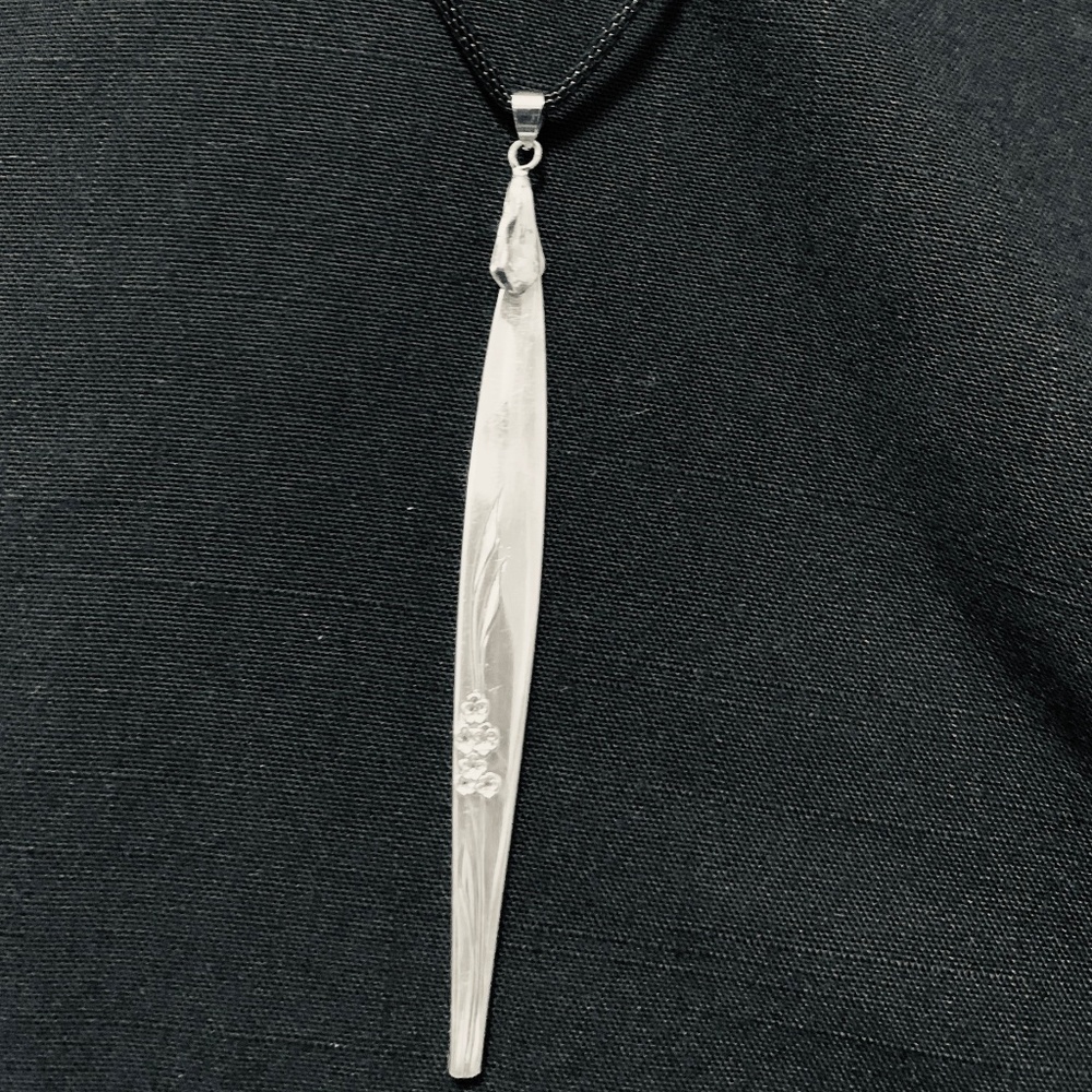 Sterling Silver Antique Knife Pendant